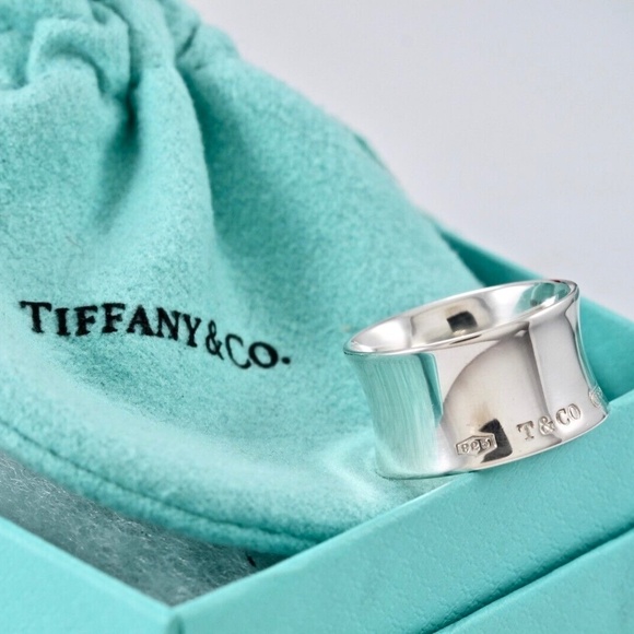 Tiffany & Co. 1837 Wide Sterling Silver Ring (retired) - Picture 1 of 12